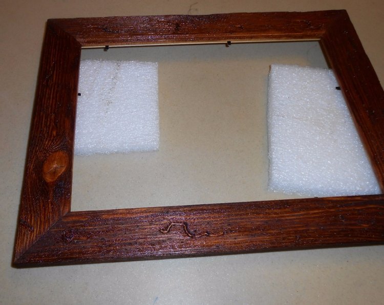 Старим деревянную рамку - мастер класс