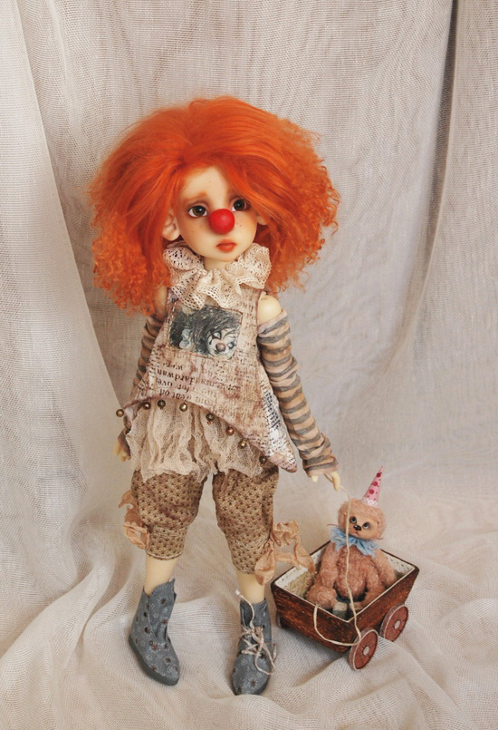 Здравствуй, клоун — Куклы Kaye Wiggs (Кайе Виггс): авторские BJD (БЖД) (фото 8)