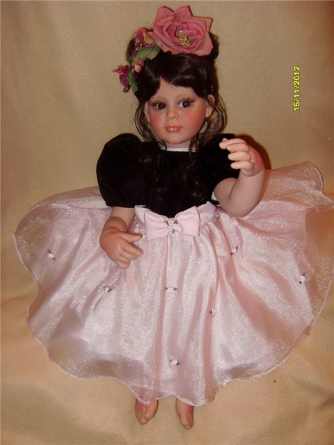 Музыка,розы,овации-Коллекционная кукла "Аполлония" от Ф.Спанос