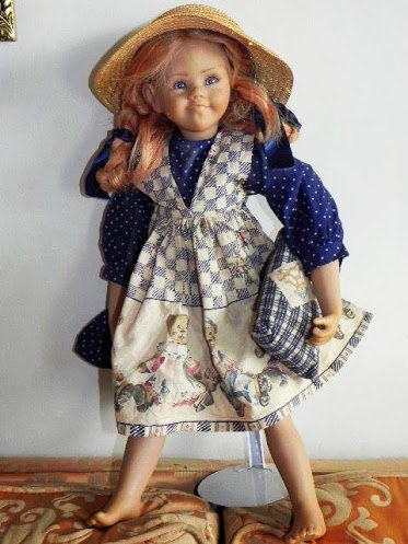 Знакомство с куклами Anni Aegerter фирмы Schmider Creativ. Тони - образ Пеппи или подружки Тома Сойера