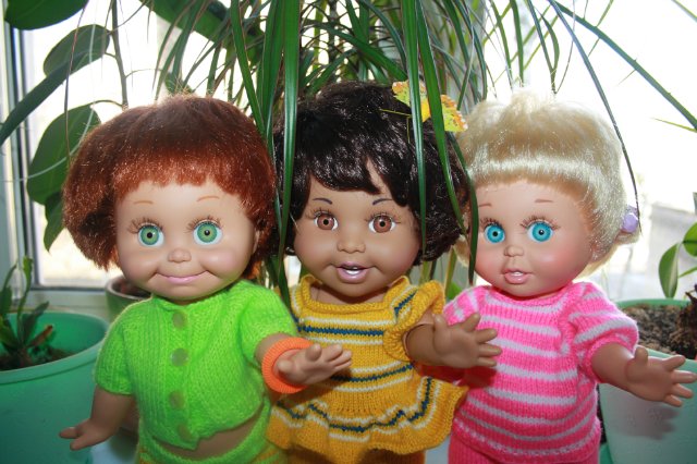 Яркие весенние полосочки для Galoob baby face