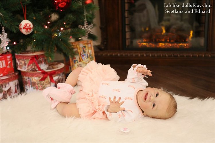На щечке родинка, а в глазах любовь! Варенька - кукла реборн Ковылиных Светланы и Эдуарда