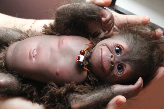 Обезьянка Bindi кукла реборн Элины Кудрявцевой