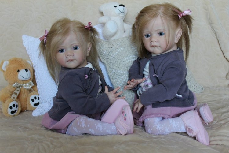 Мои сестрички Аня и Яна! Куклы реборн Шепелевой Людмилы