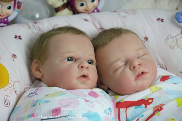 Близняшечки Ноа... Куколки реборн Виктории Вишни