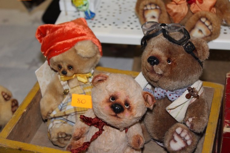 Выставка мишек, кукол и кукольной миниатюры в Голландии 2017 - часть первая