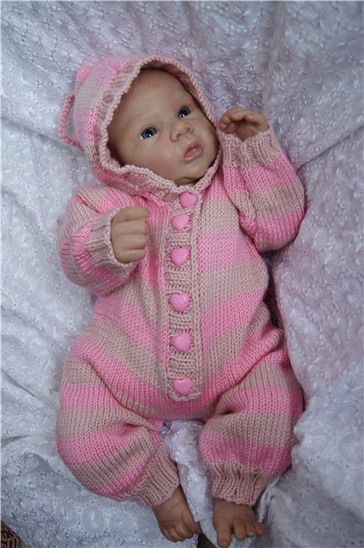 Полосатая тема. Костюмы для реборн (фото 6)