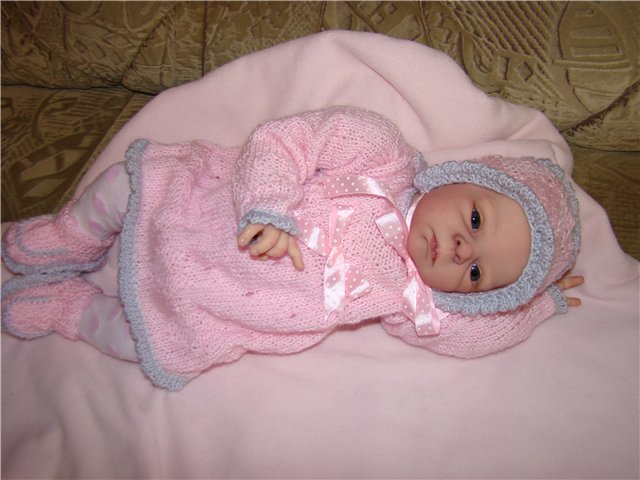 Сердечки для моей зайки.Вязанная одежда для кукол | Бэйбики Сердечки для моей зайки.Вязанная одежда для кукол (фото 10)