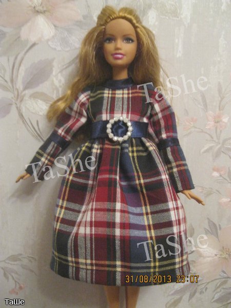 Милые клеточки — Одежда и обувь для кукол своими руками: фото (фото 8)