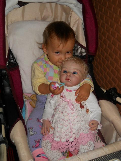 Снегурочка реборн Лола и веселый снеговик Ларс