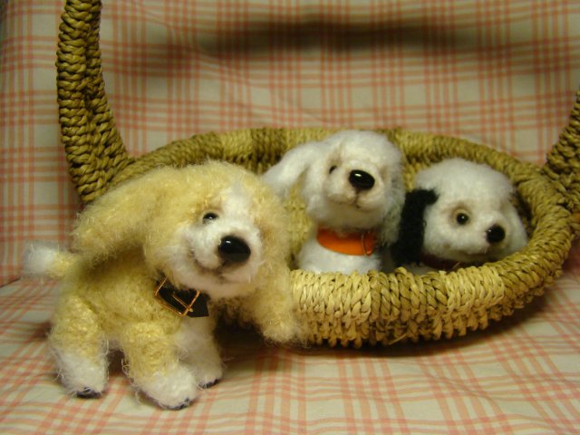 А у нас щенков корзинка! Авторские игрушки своими руками Ольги Чернухо