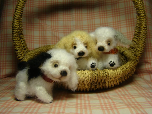 А у нас щенков корзинка! Авторские игрушки своими руками Ольги Чернухо (фото 3)