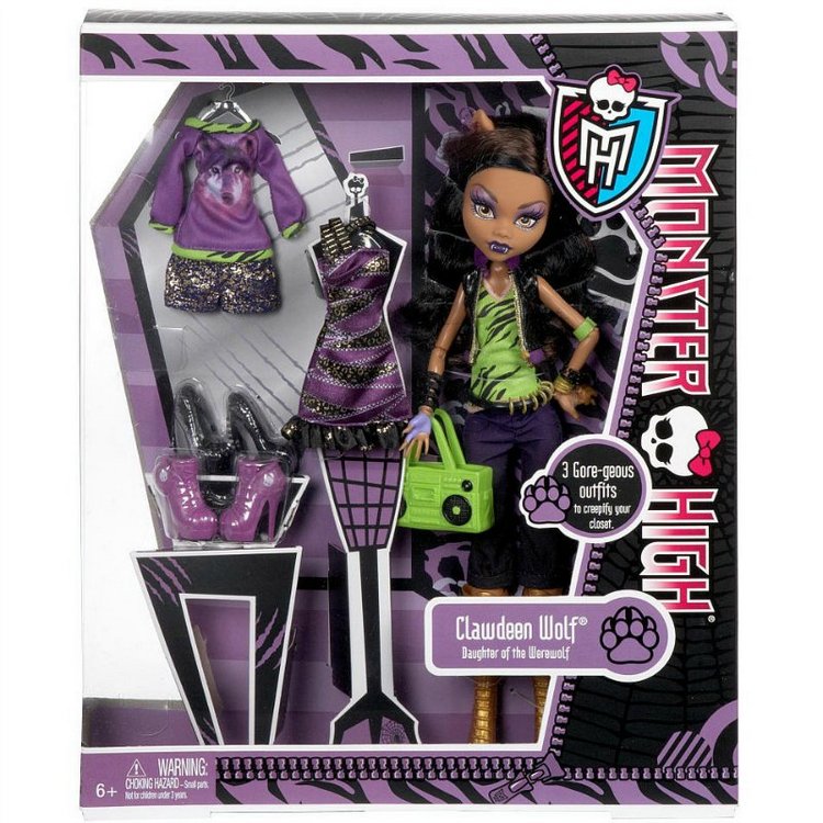 Клодин Вульф, кукла Монстер Хай, OOAK