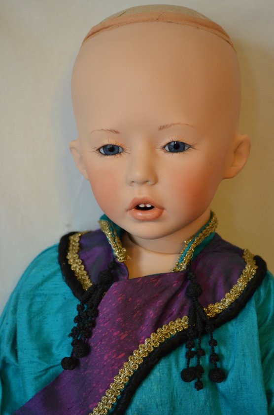 Образ "леди Равен" в куклах. Фарфоровая кукла - японочка RAVEN от Donna RuBert