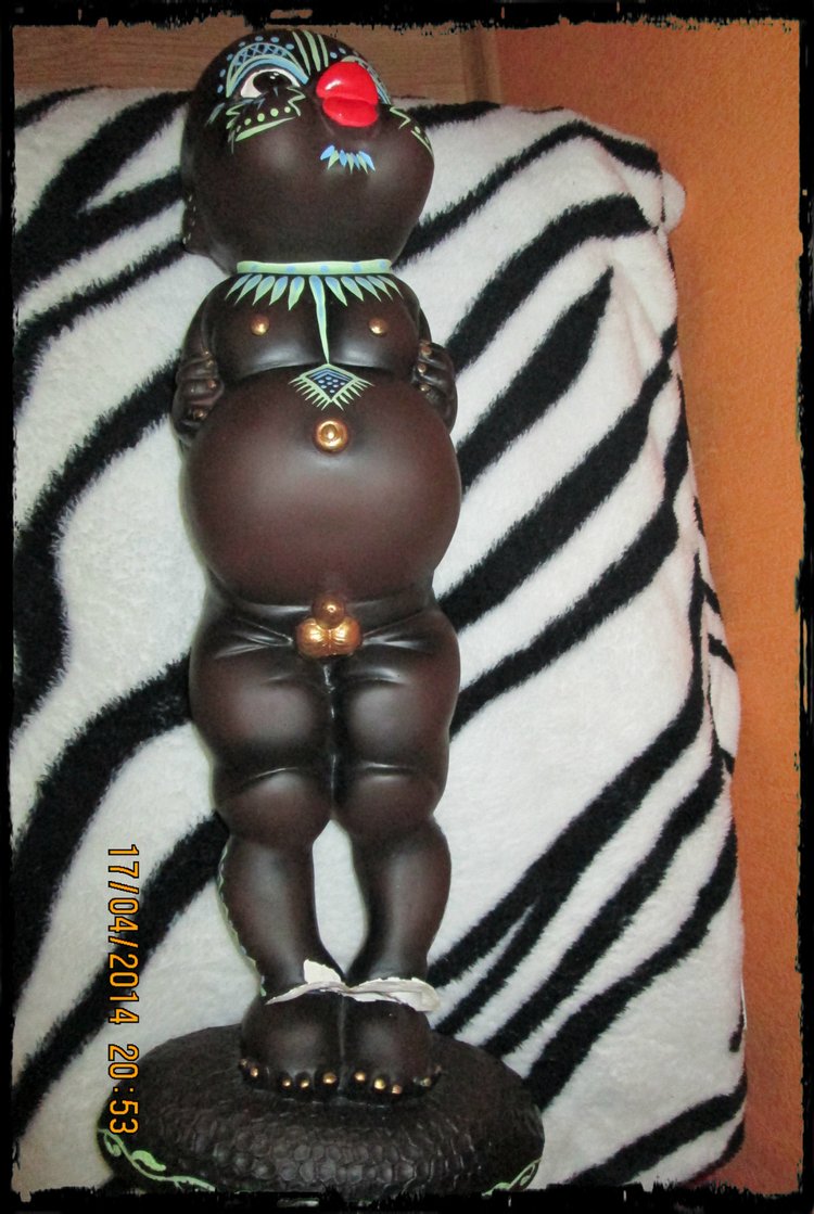 Гипсовый Негритенок — Фарфоровые статуэтки и фигурки: винтаж (фото 2)