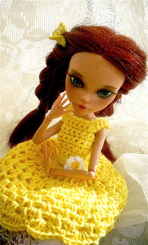 Маргарет - Дикая роза. Кукла ООАК Monster High (фото 6)