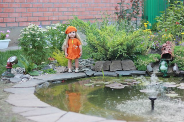 Вязаный подиум от Smorodinы для кукол Gotz (фото 6)