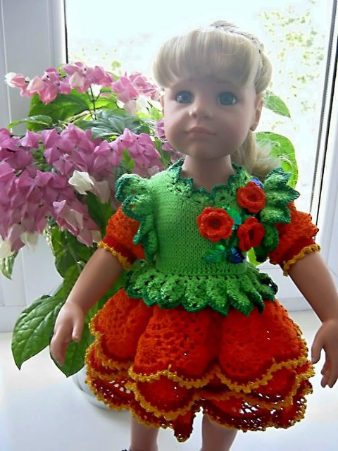 Расцвели цветочки у меня в садочке... Летние наряды на фейсинок и кукол Готц