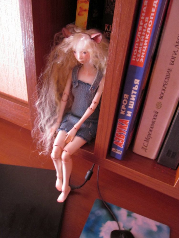 Малышка Хагу и ее сестренки. Шарнирные авторские куклы