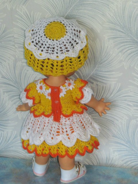 Новая коллекция летних вязаных нарядов для фейсинок, готциков, паолок под названием "Ромашки" (фото 3)