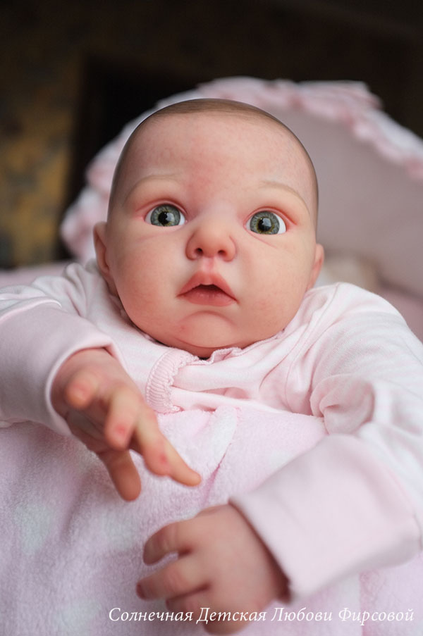 Малышка реборн Лолочка из одноименного молда от Adrie Stoete. Художник- Любовь Фирсова (фото 10)