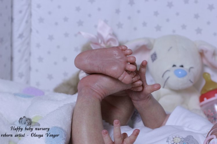 Моё предновогоднее чудо, моя Карлотта. Кукла реборн Олеси Венгер