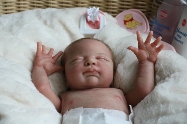 Спящая малышка Рози 2. Куколка реборн Виктории Вишни