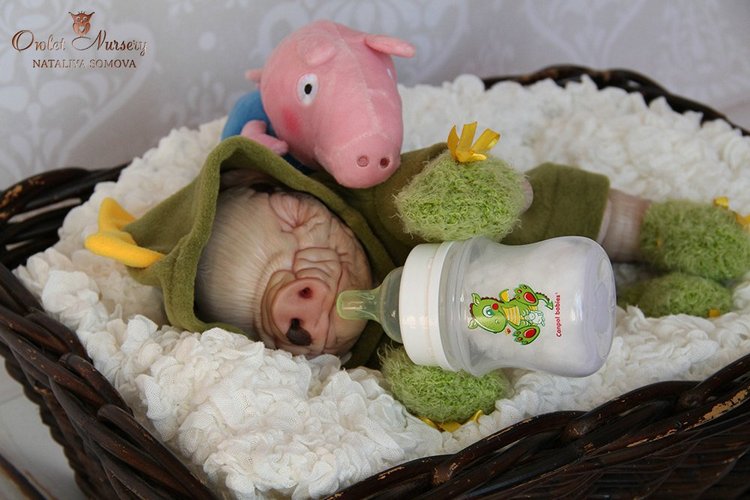 Свинка Пеппа и её младший братик Джордж. Поросята реборн Наталии Сомовой