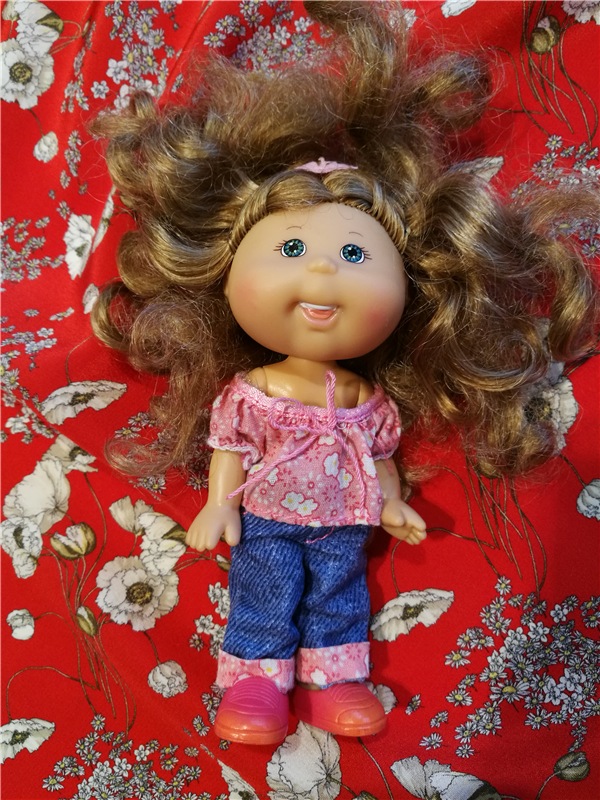 Весенний коллаж тканей — Куклы Cabbage Patch Kids (Капустки): винтаж 80