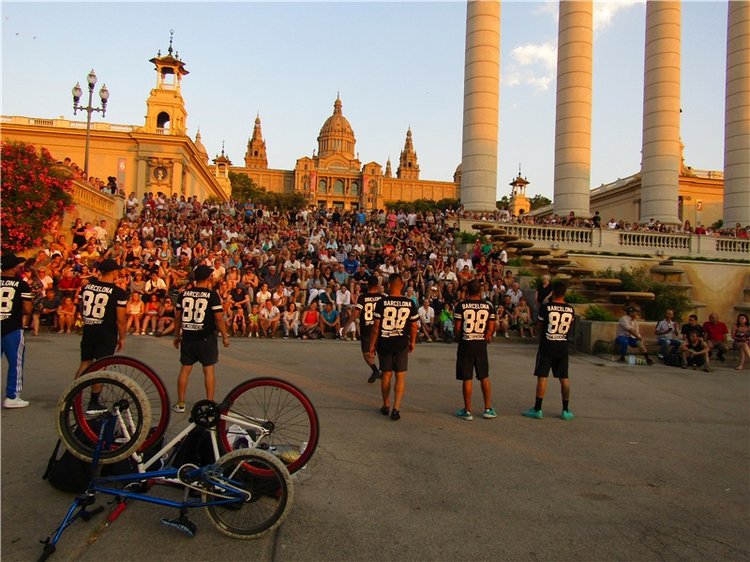 На вершине горы Монжуик в Барселоне