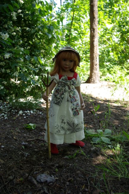 Лесная фея. Коллекционная кукла Мариелену от Zwergnase