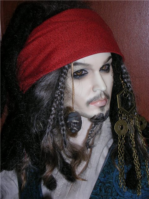 Джек Воробей - мой пират! Кукла БЖД с портретным сходством (фото 3)