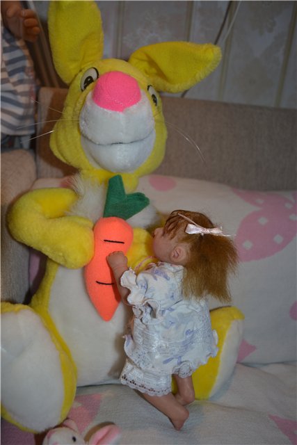 Любопытная ООАК малышка для Виктории. Авторская кукла Медведевой Ольги (фото 6)