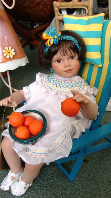 Из коллекции маленьких очаровашек Анны Tиммерман - фарфоровая кукла Orange Blossom