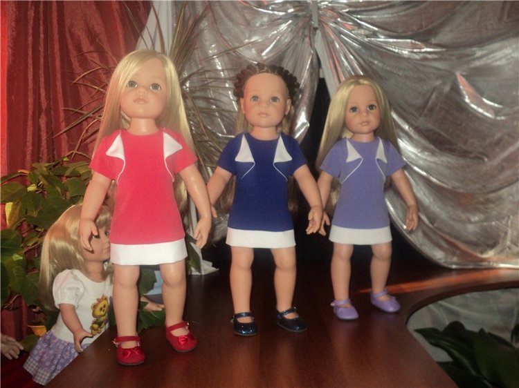 Девчушки любят наряжаться! Наряды для кукол Готц и не только