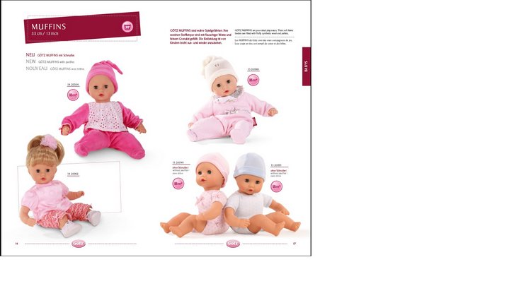 2015 Gotz Catalogue — Куклы Gotz (Готц): Ханна