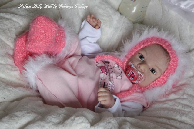 Моя малышка из нового молда Matis от Gudrun Legler. Куколка реборн Виктории Вишни