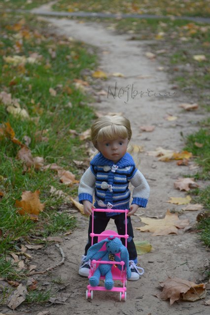 Прогулка с Жозефиной. Кукла minouche от Kathe Kruse