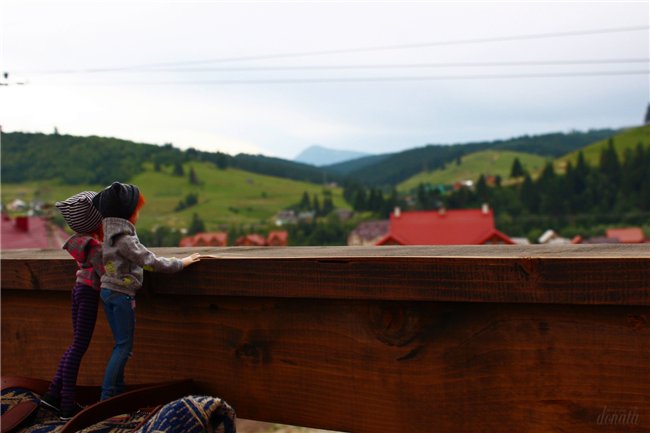 Кинко и Ринри: привет из Буковели! Nano Haruka & Pure Neemo Azone XS white, OOAK by Tocho, outfit by Yumiko Mikoto (фото 3)