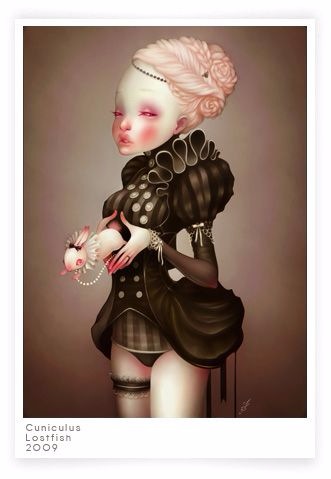 Сюрреалистические иллюстрации французской художницы Элоди LostFish или еще раз об Алисе