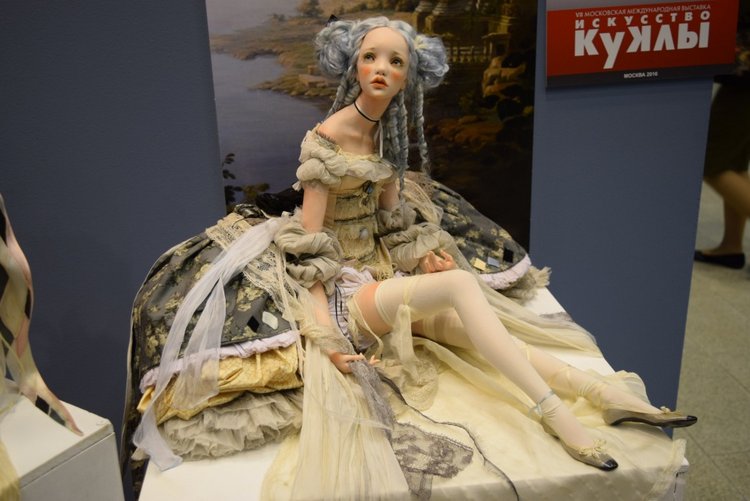 VII Московская международная выставка "Искусство Куклы". Портреты кукольной души или незримый диалог. Часть 2