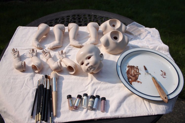 Процесс создания фарфоровых кукол - Джинн Гросс (Jeanne Gross). Часть первая - младенцы (фото 4)