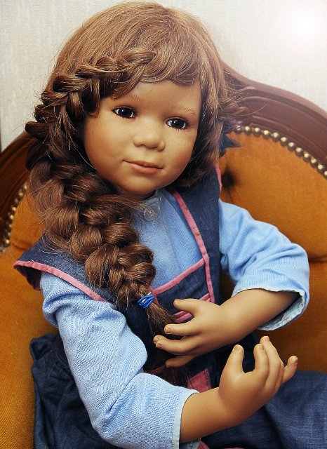 Дитя улиц и одновременно нежнейшее создание Сина куколка от Annette Himstedt 2004г.выпуска (фото 8)