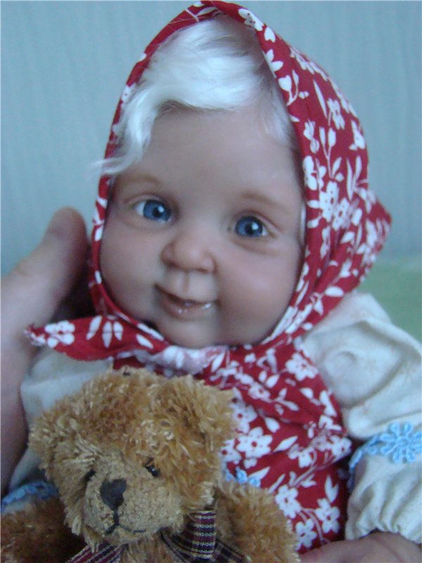 Машенька и медведь. Авторская кукла Кондрашовой Ирины