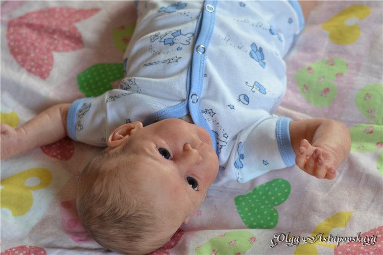 Кукла реборн Mathis от Gudrun Legler, художник Ольга Астаповская