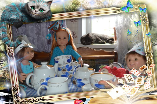 Глава, в которой пьют чай как ненормальные. Кукла Gotz Ханна с собачкой 2013 (фото 4)