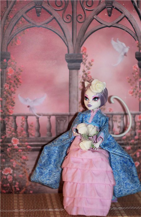 Мой первый топик. Кимоно для куколки Monster High (фото 7)