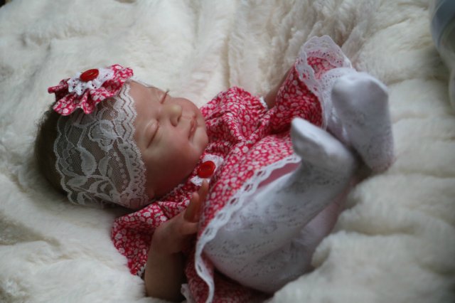 Спящая малышка Рози 2. Куколка реборн Виктории Вишни