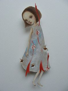 Удивительные бумажные куклы японской художницы Maki Hino