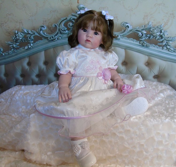 Милая девочка Гулечка — Обучение реборнингу: роспись (фото 6)